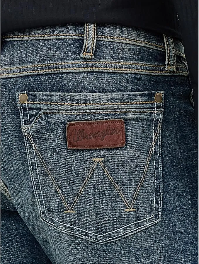 wrangler men’s retro slim fit jeans | boot cut denim pants for casual & western style