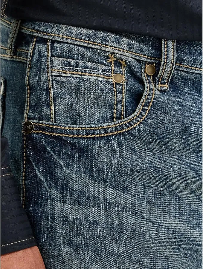 wrangler men’s retro slim fit jeans | boot cut denim pants for casual & western style