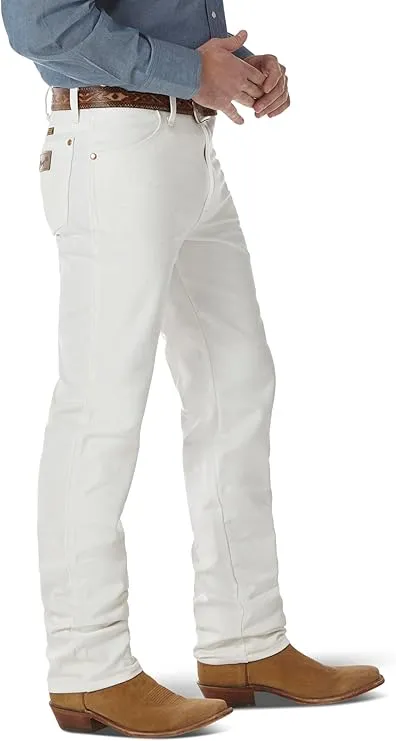 wrangler men’s slim fit cowboy cut jeans | durable rigid western denim