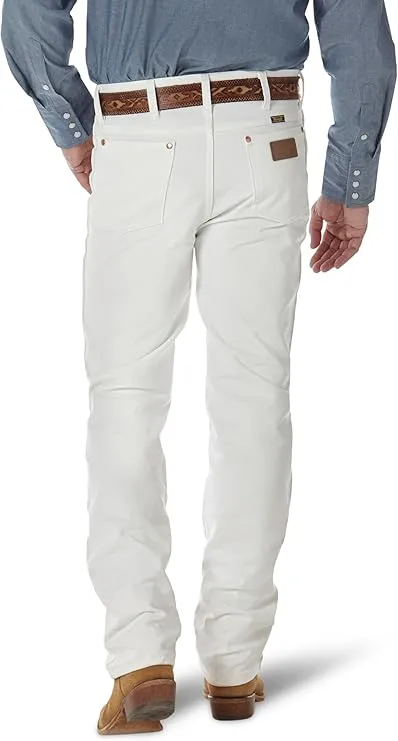 wrangler men’s slim fit cowboy cut jeans | durable rigid western denim