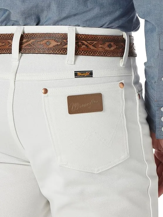 wrangler men’s slim fit cowboy cut jeans | durable rigid western denim