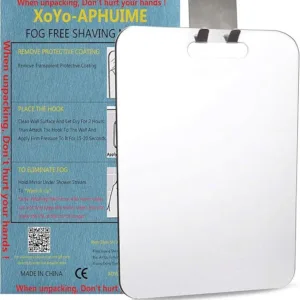 xoyo fogless shower mirror – large anti fog wall hanging