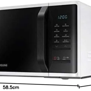samsung solo microwave with quick defrost white