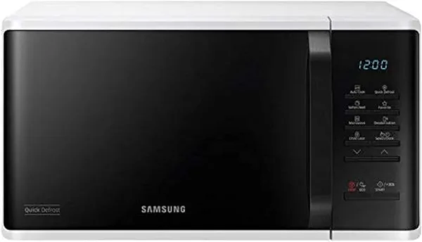 samsung solo microwave with quick defrost white