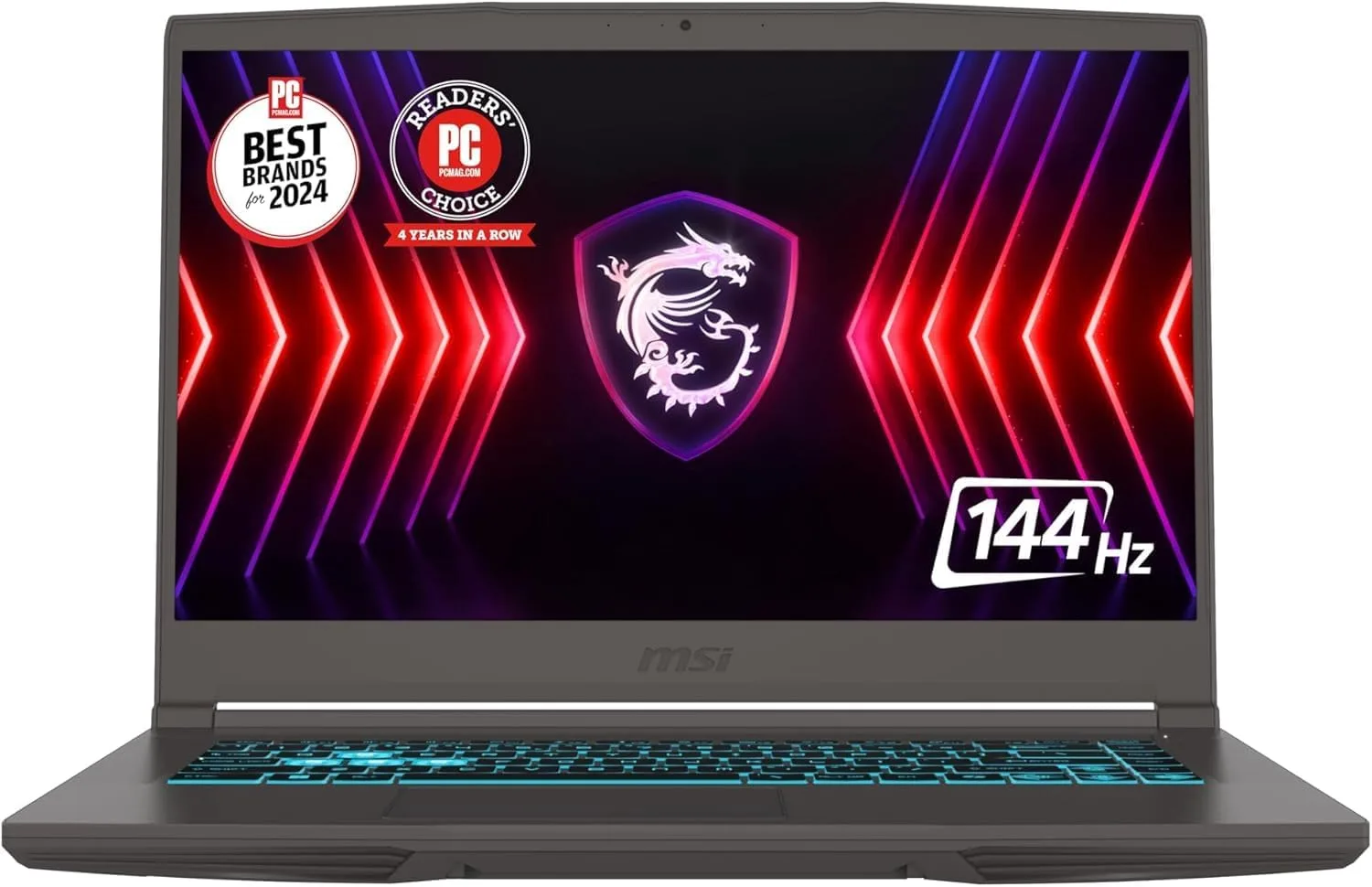 msi thin 15 gaming laptop 15.6" fhd ips 144hz
