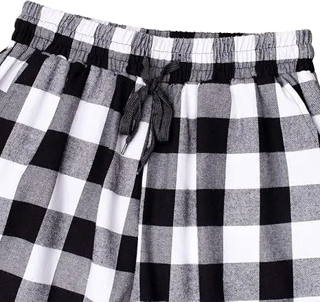 alimens & gentle men’s flannel pajama pants – plaid cotton sleepwear bottoms