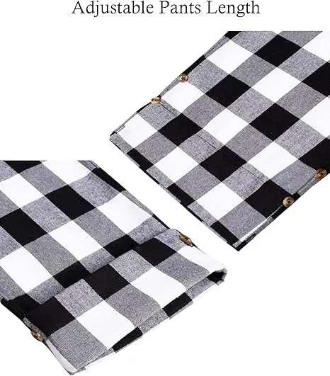 alimens & gentle men’s flannel pajama pants – plaid cotton sleepwear bottoms