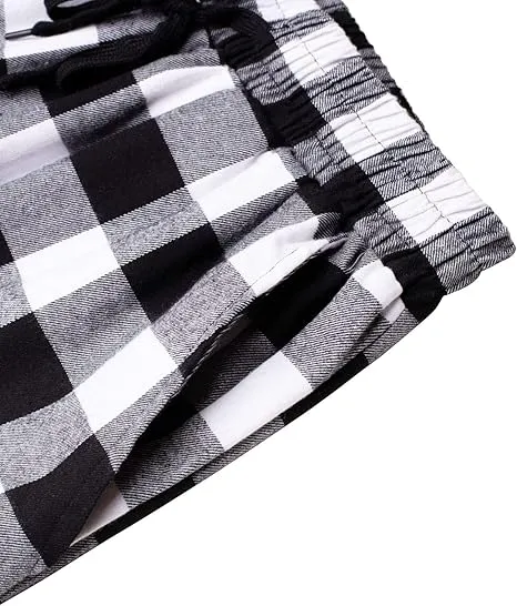 alimens & gentle men’s flannel pajama pants – plaid cotton sleepwear bottoms