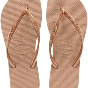 Havaianas Slim women’s flip flops – comfortable casual sandals with lightweight, flexible design, perfect for beach, pool, or everyday summer wear.