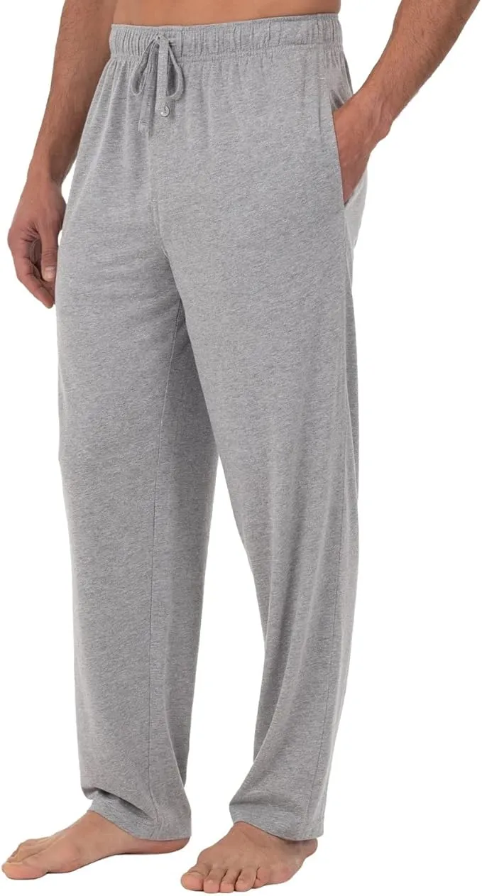 men’s jersey knit sleep pants – comfortable pajama bottoms
