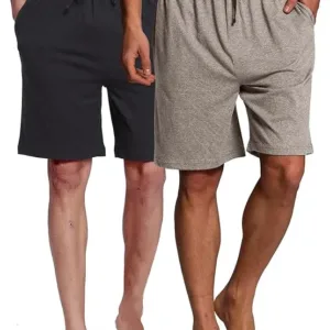 CYZ men’s pajama shorts – comfortable cotton sleep and lounge bottoms with elastic waistband, lightweight nightwear perfect for bedtime or casual wear.