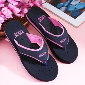 doctor extra soft women’s & girls’ flip flops – comfortable house slippers