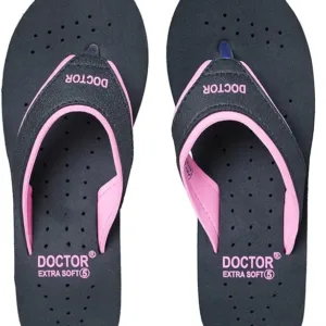 doctor extra soft women’s & girls’ flip flops – comfortable house slippers