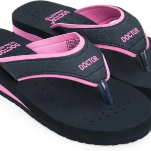 doctor extra soft women’s & girls’ flip flops – comfortable house slippers