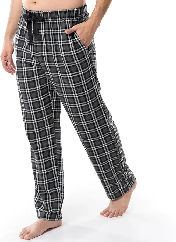 fruit of the loom men’s flannel pajama pants – yarn dye woven cotton sleepwear
