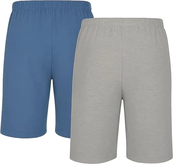 hanes men’s cotton sleep shorts – comfortable breathable pajama bottoms in assorted colors