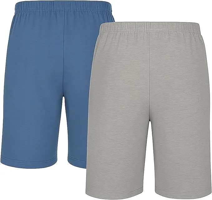hanes men’s cotton sleep shorts – comfortable breathable pajama bottoms in assorted colors