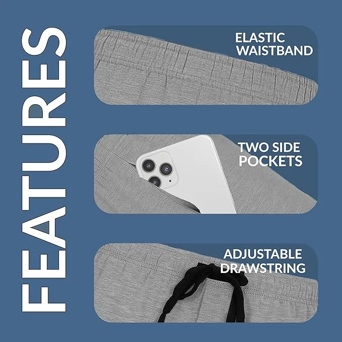 hanes men’s cotton sleep shorts – comfortable breathable pajama bottoms in assorted colors