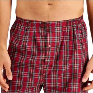 hanes men’s woven pajama set – comfortable plain weave cotton sleepwear