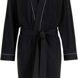 men’s cotton bathrobe – lightweight plus size soft sleepwear robe