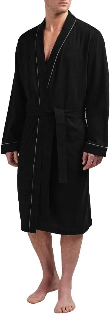Men’s cotton bathrobe plus size – lightweight soft sleepwear robe for spa, lounging, and nightwear. Comfortable, breathable, and stylish everyday robe.