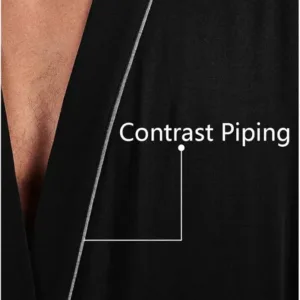 men’s cotton bathrobe – lightweight plus size soft sleepwear robe