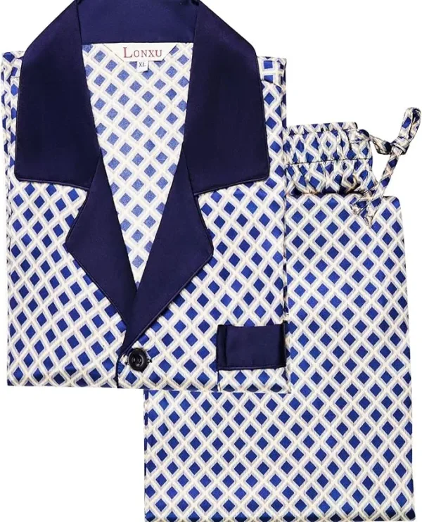 men’s pajama set | lonxu comfortable sleepwear & lounge wear