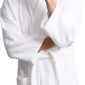 soft touch linen men’s robe – turkish cotton terry bathrobe for men