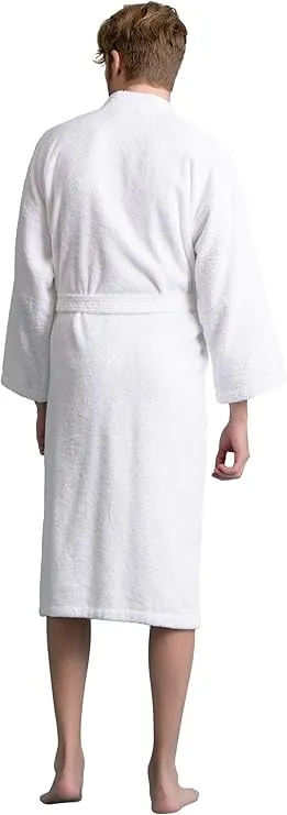soft touch linen men’s robe – turkish cotton terry bathrobe for men