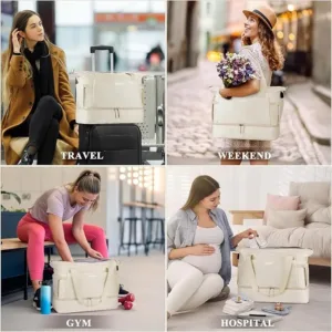 women’s gym duffel bag – stylish sports, fitness & travel workout bag