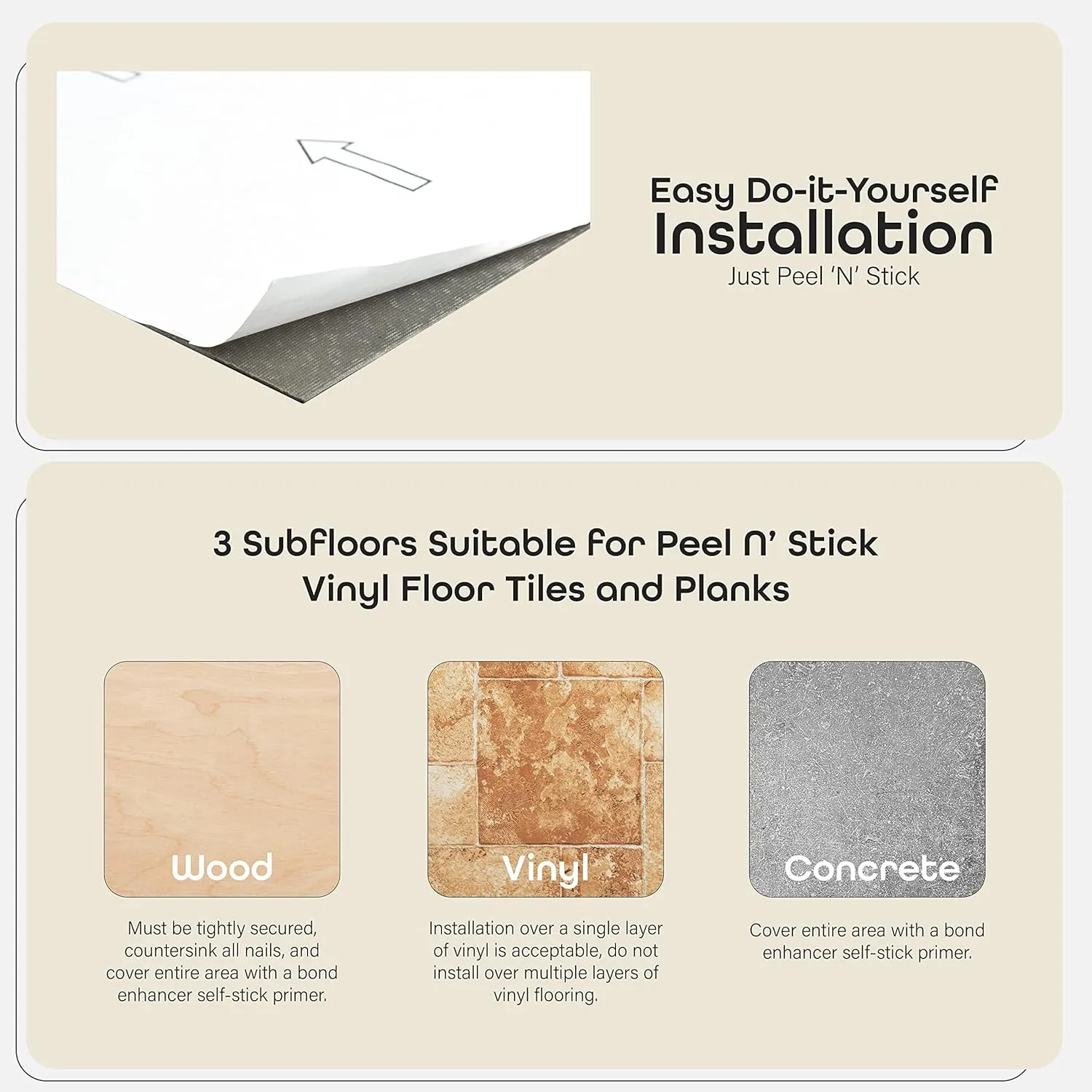 premium peel stick flooring tiles