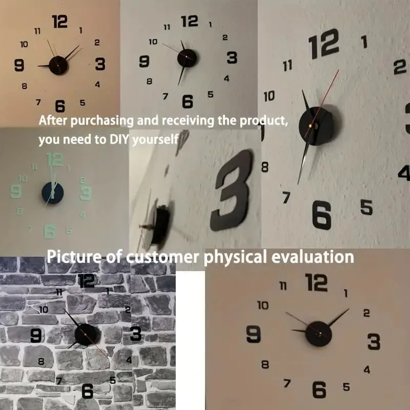 3d wall clock diy 4