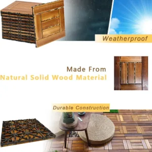 gluckluz wooden deck tiles – interlocking outdoor floor