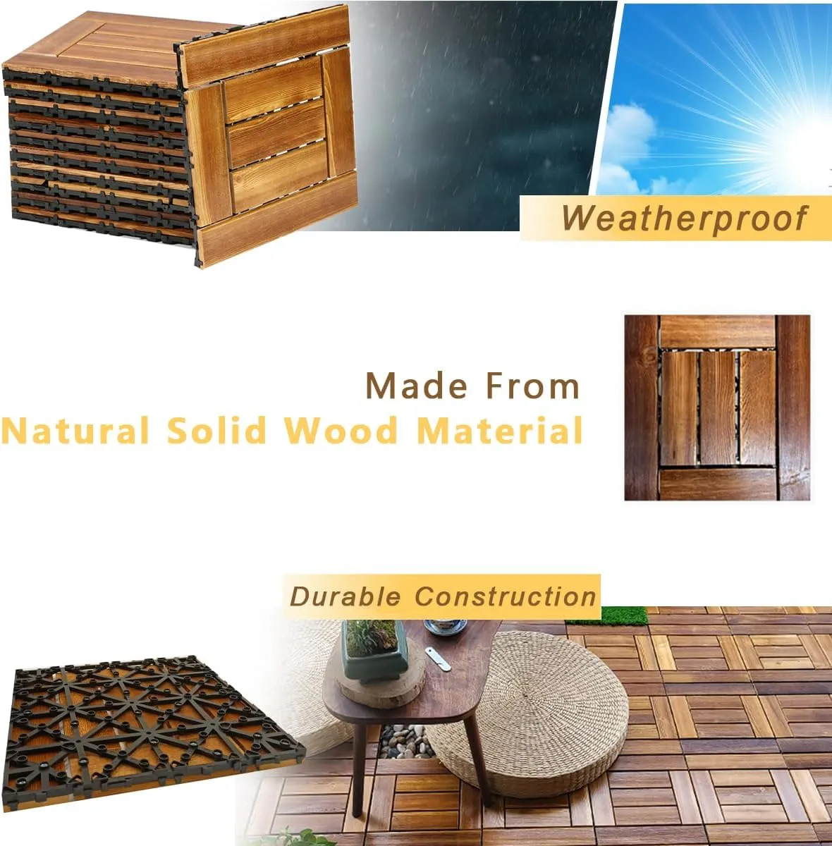 gluckluz wooden deck tiles – interlocking outdoor floor