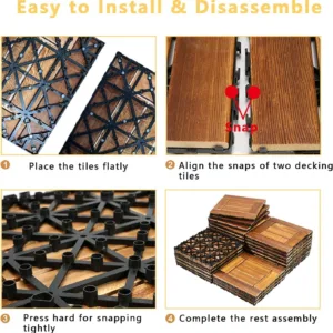 gluckluz wooden deck tiles – interlocking outdoor floor