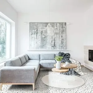 Achim Nexus Vinyl Floor Tiles Mosaic Slate Pattern – Peel & Stick DIY Flooring