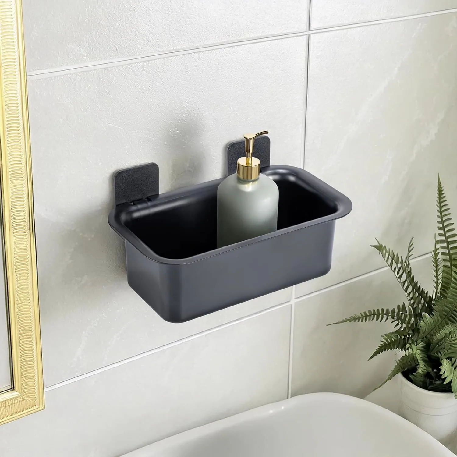 adhesive bathroom shelf 2