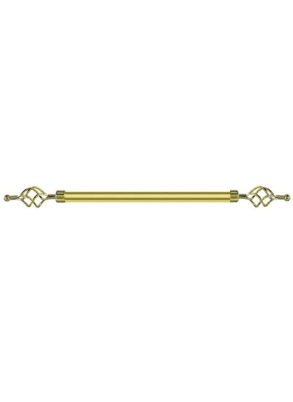 adjustable curtain rod gold 1