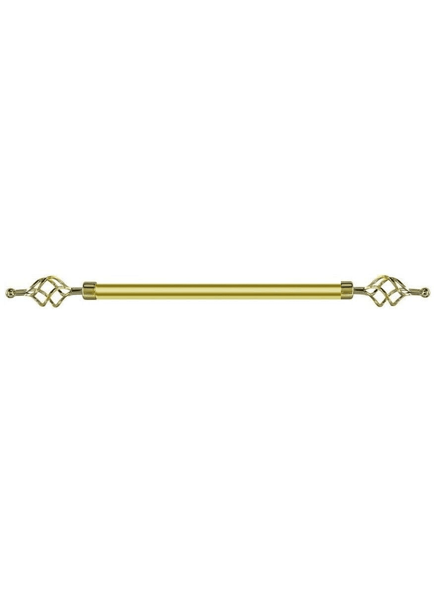 adjustable curtain rod gold 1