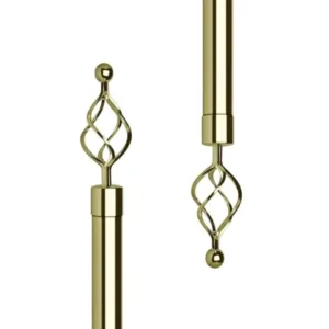 adjustable curtain rod gold 2