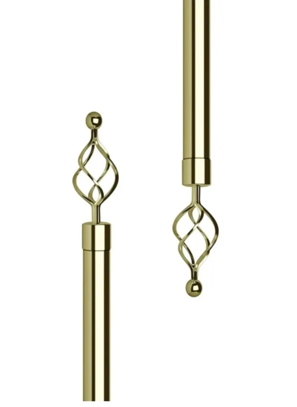 adjustable curtain rod gold 2