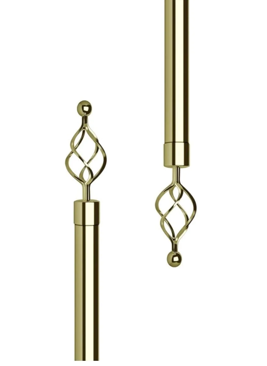 adjustable curtain rod gold 2