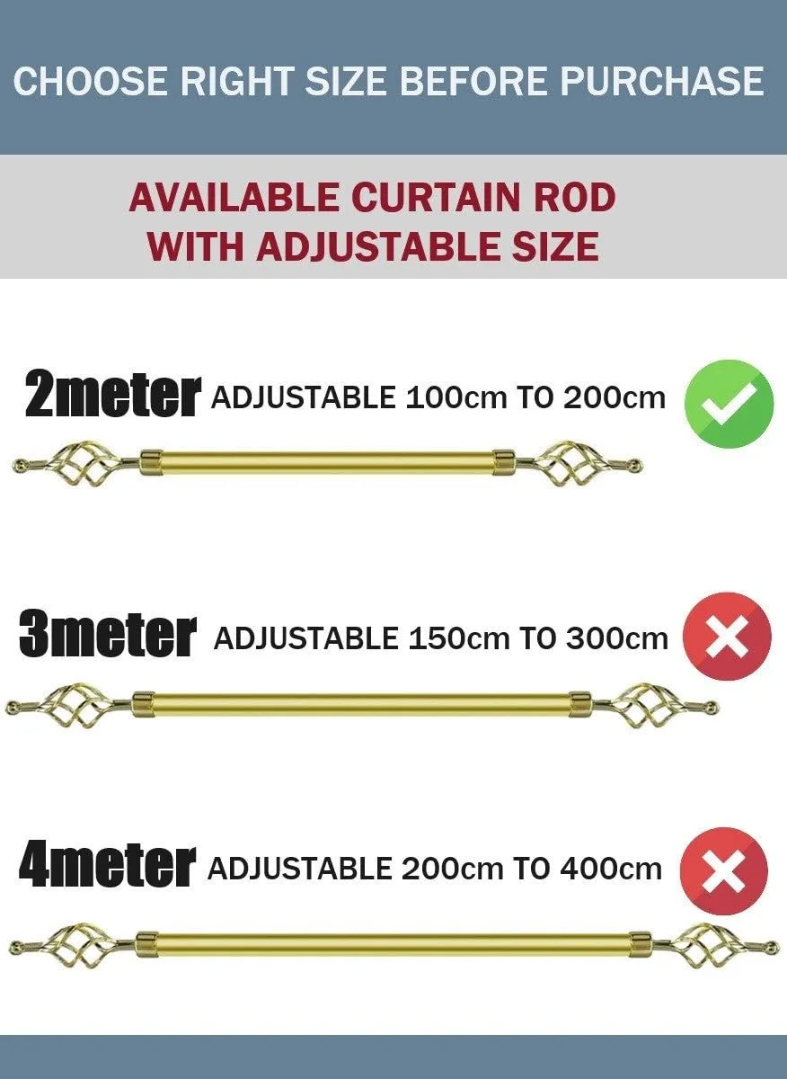 adjustable curtain rod gold 4