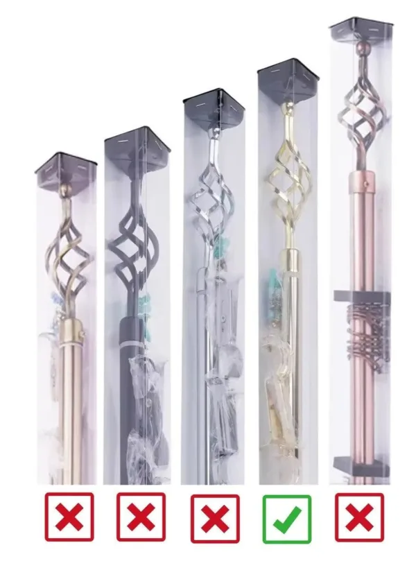 adjustable curtain rod gold 5