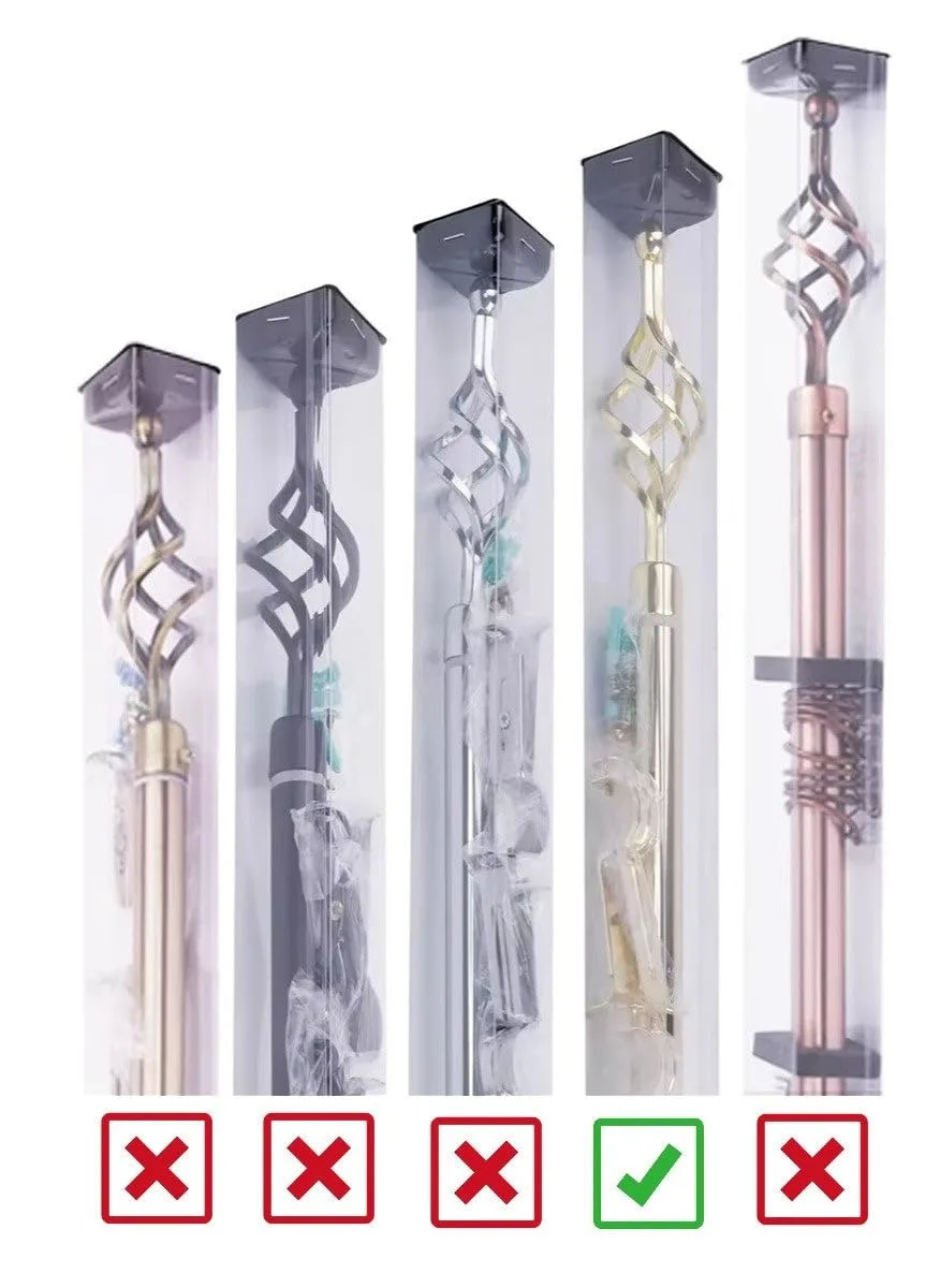 adjustable curtain rod gold 5