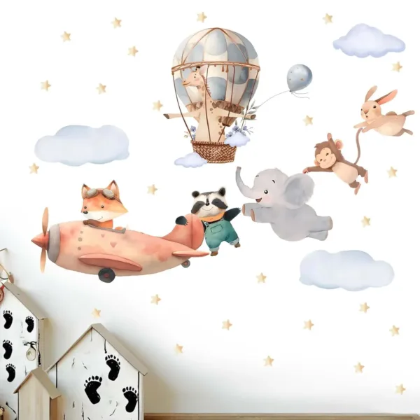 animals airplane stickers 3