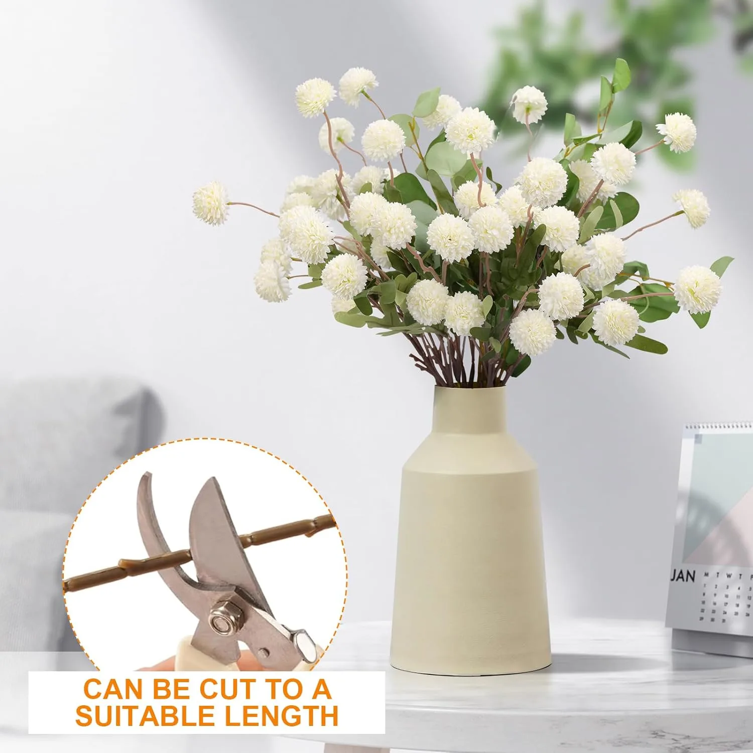 artificial chrysanthemums eucalyptus 3