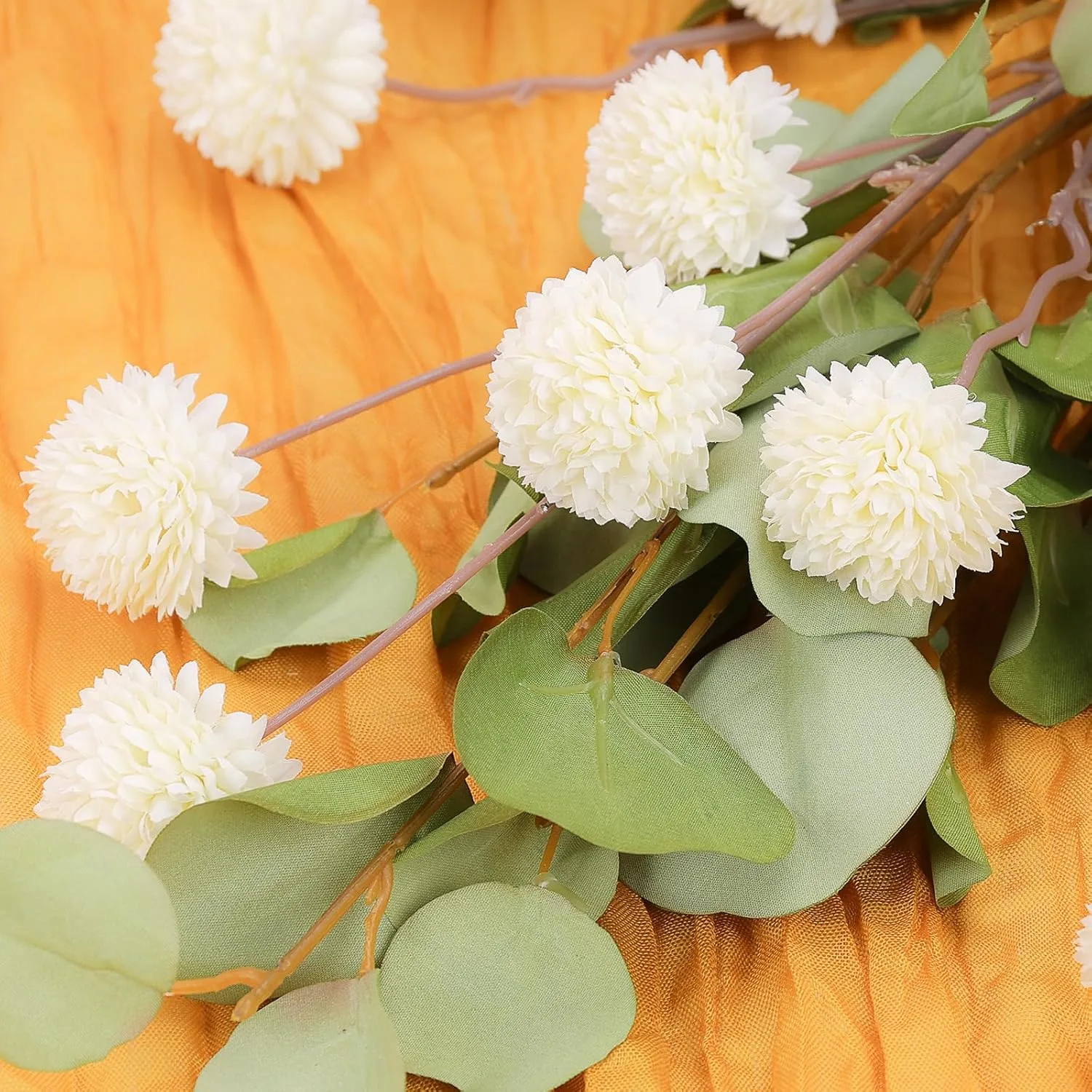 artificial chrysanthemums eucalyptus 5