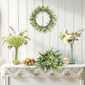 artificial eucalyptus stems flowers 6