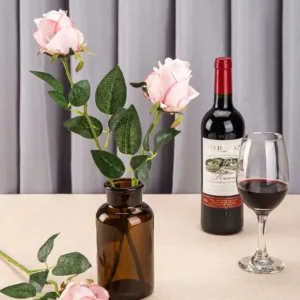 artificial roses silk stem 5